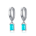 Tourmaline Huggie Hoops