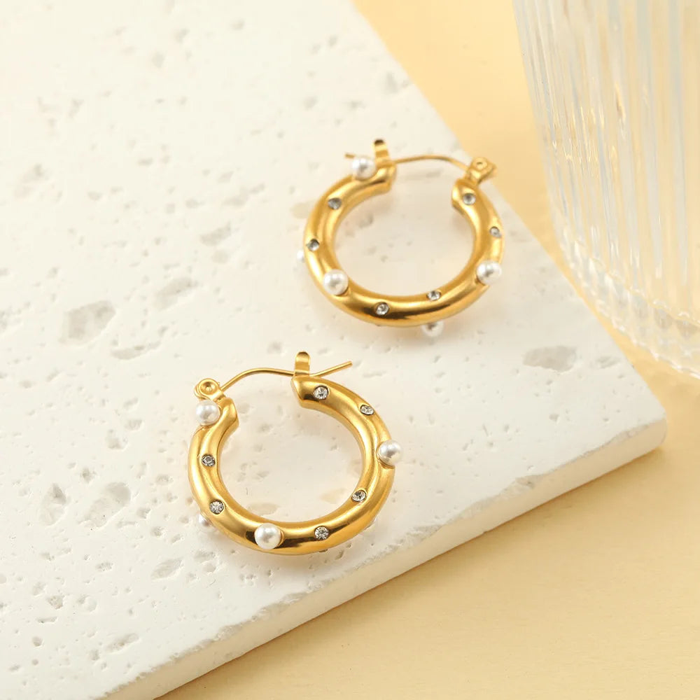 Bedazzled Vintage Hoops