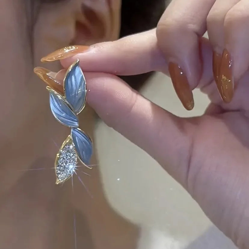 Sweet Leaf Stud and Drop Earrings
