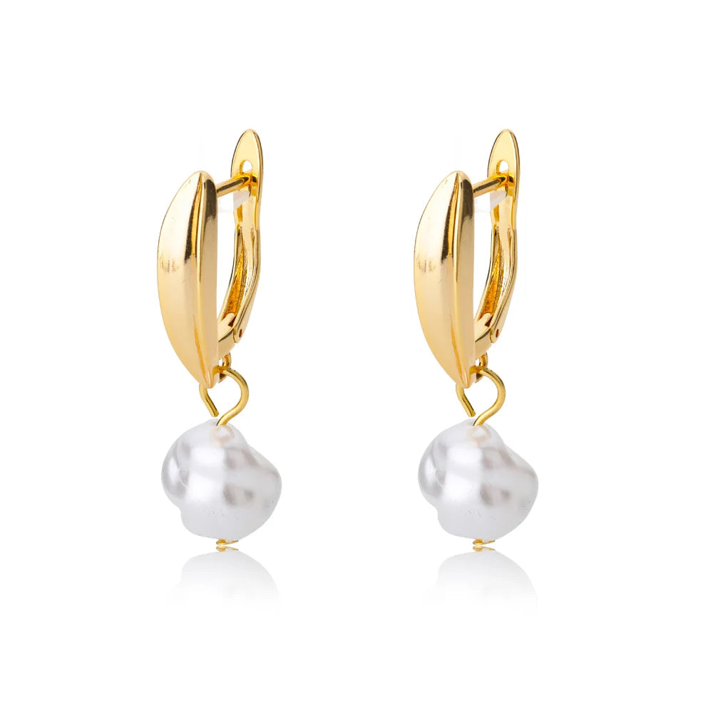Pearl Dangle Drop Earrings