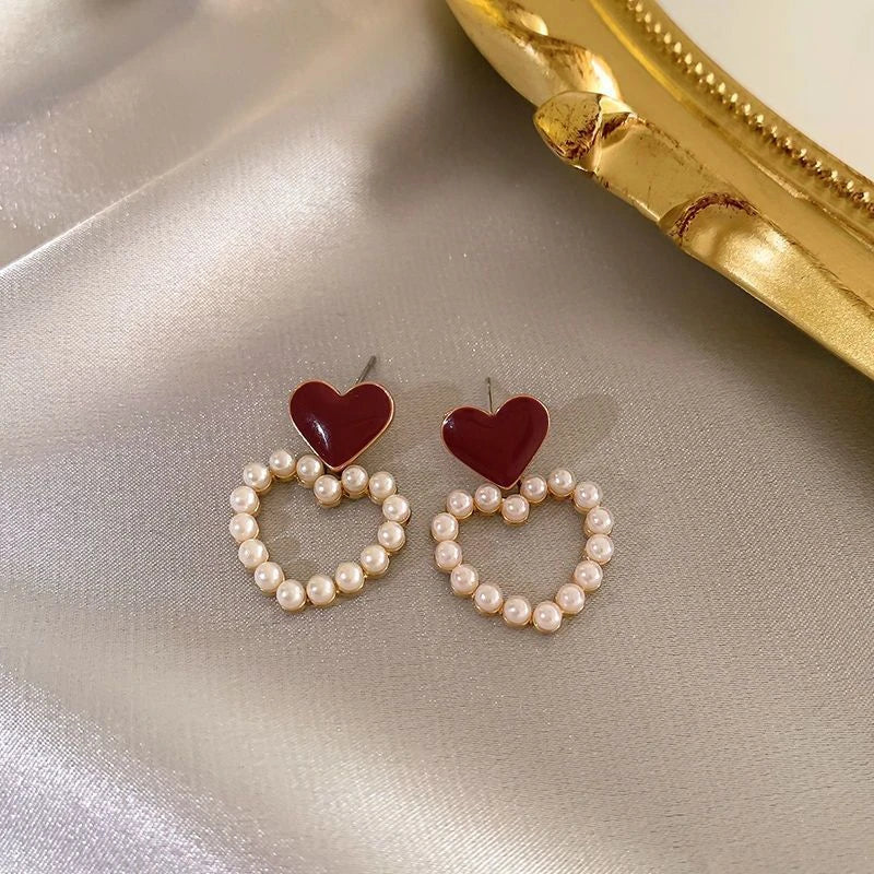 Vintage Dripping Oil Drop and Stud Earrings