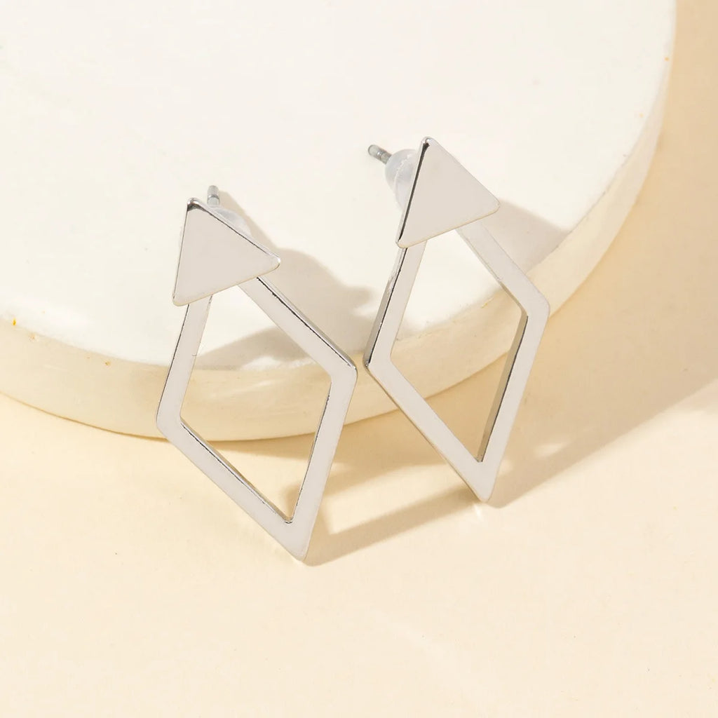 Minimalist Detachable Triangles Studs