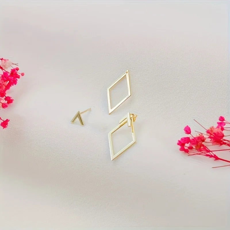 Minimalist Detachable Triangles Studs