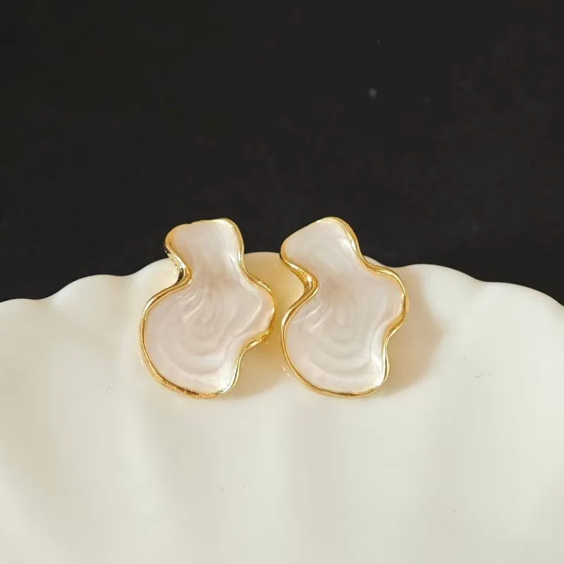 Abstract Cloud Drop Earrings