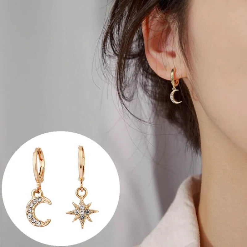 Star Huggie Hoops