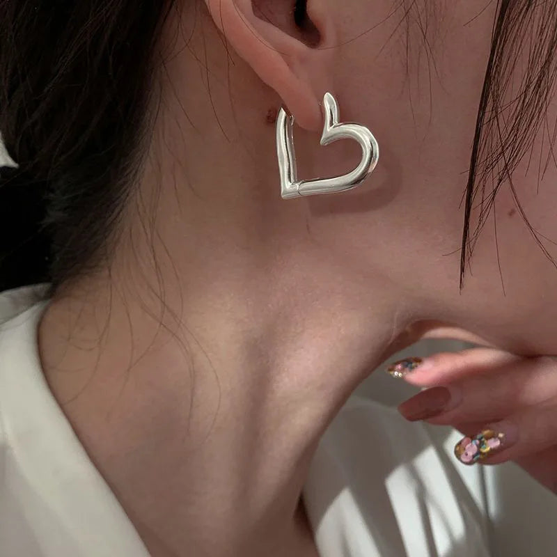 Chunky Heart Hoops
