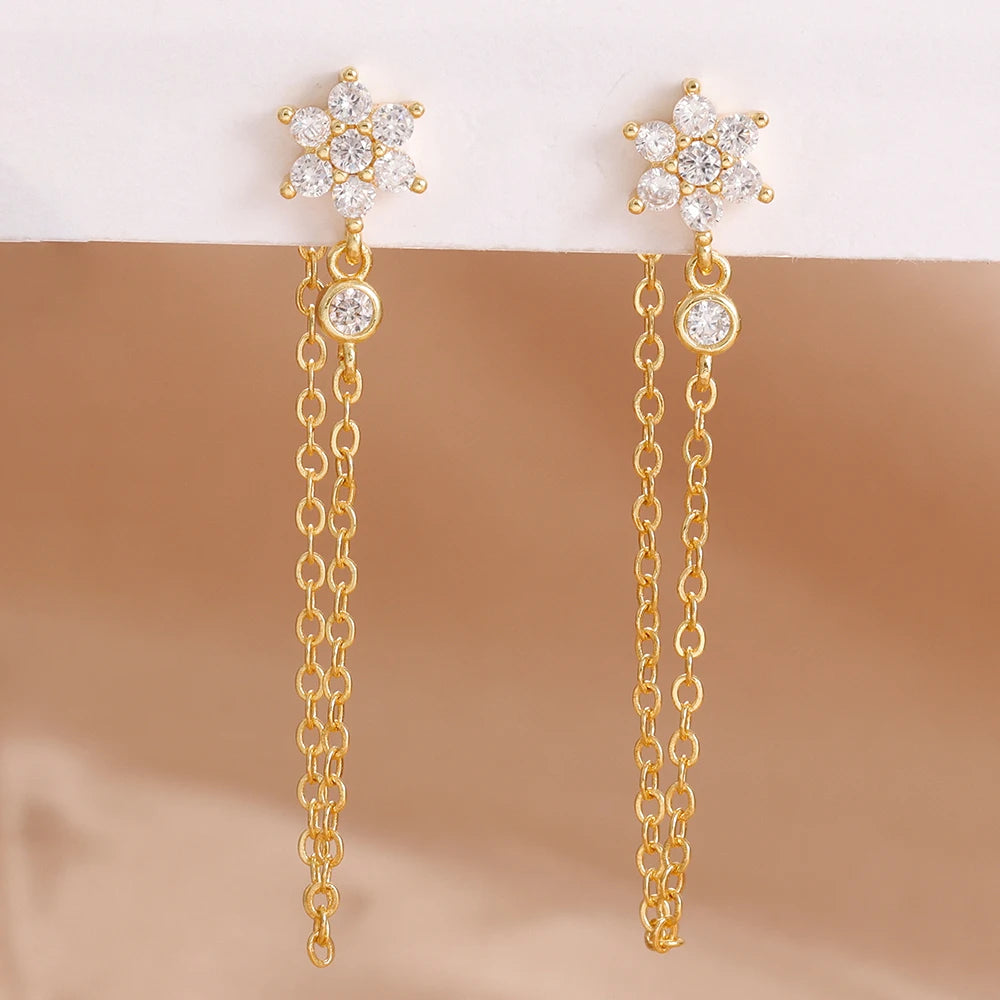 Star Dangle Drop Earrings