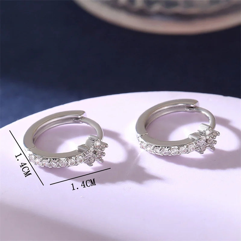 Star Huggie Hoops