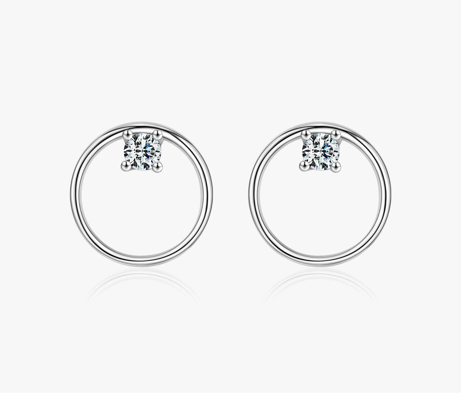 Minimalist Open Circle Stud