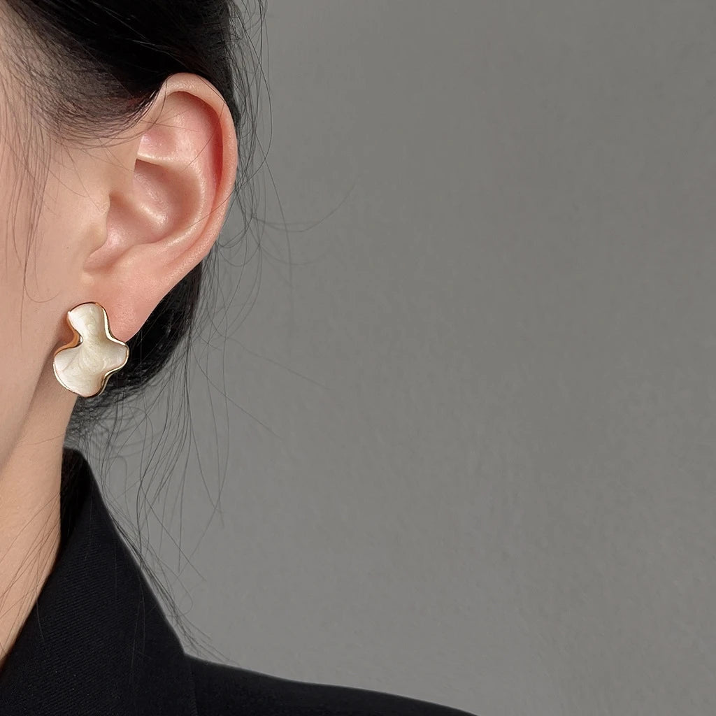 Abstract Cloud Drop Earrings
