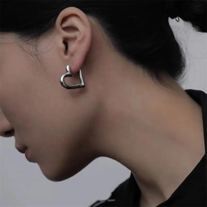 Chunky Heart Hoops