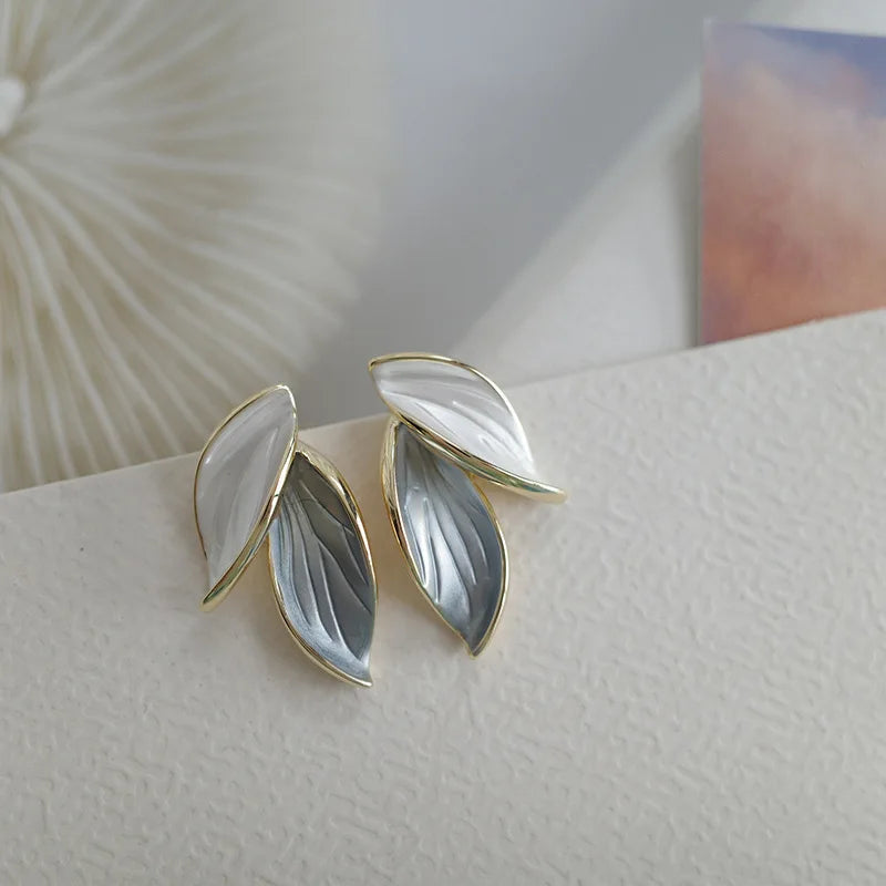 Sweet Leaf Stud and Drop Earrings