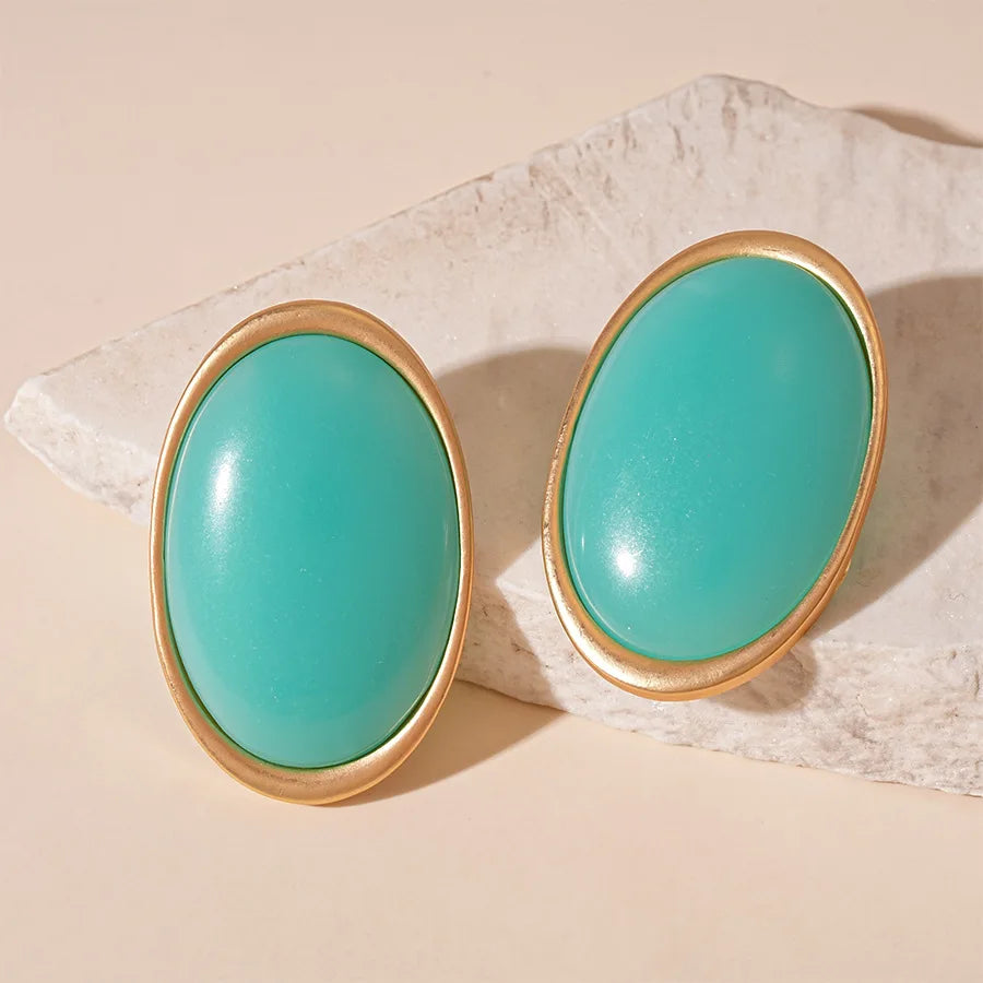 Vintage Red Oval Drop