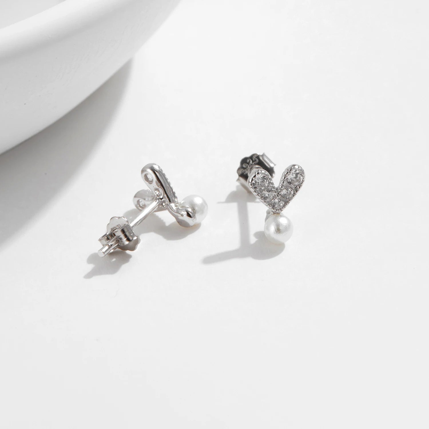 Dazzling Heart Studs