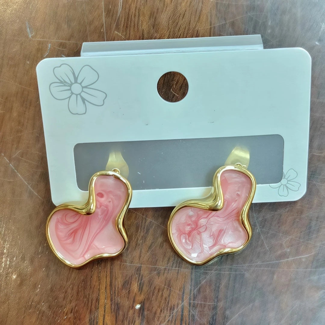 Abstract Cloud Drop Earrings