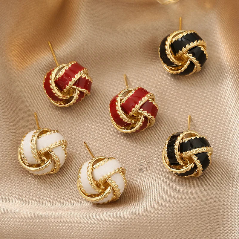 Vintage Twisted Drip Stud