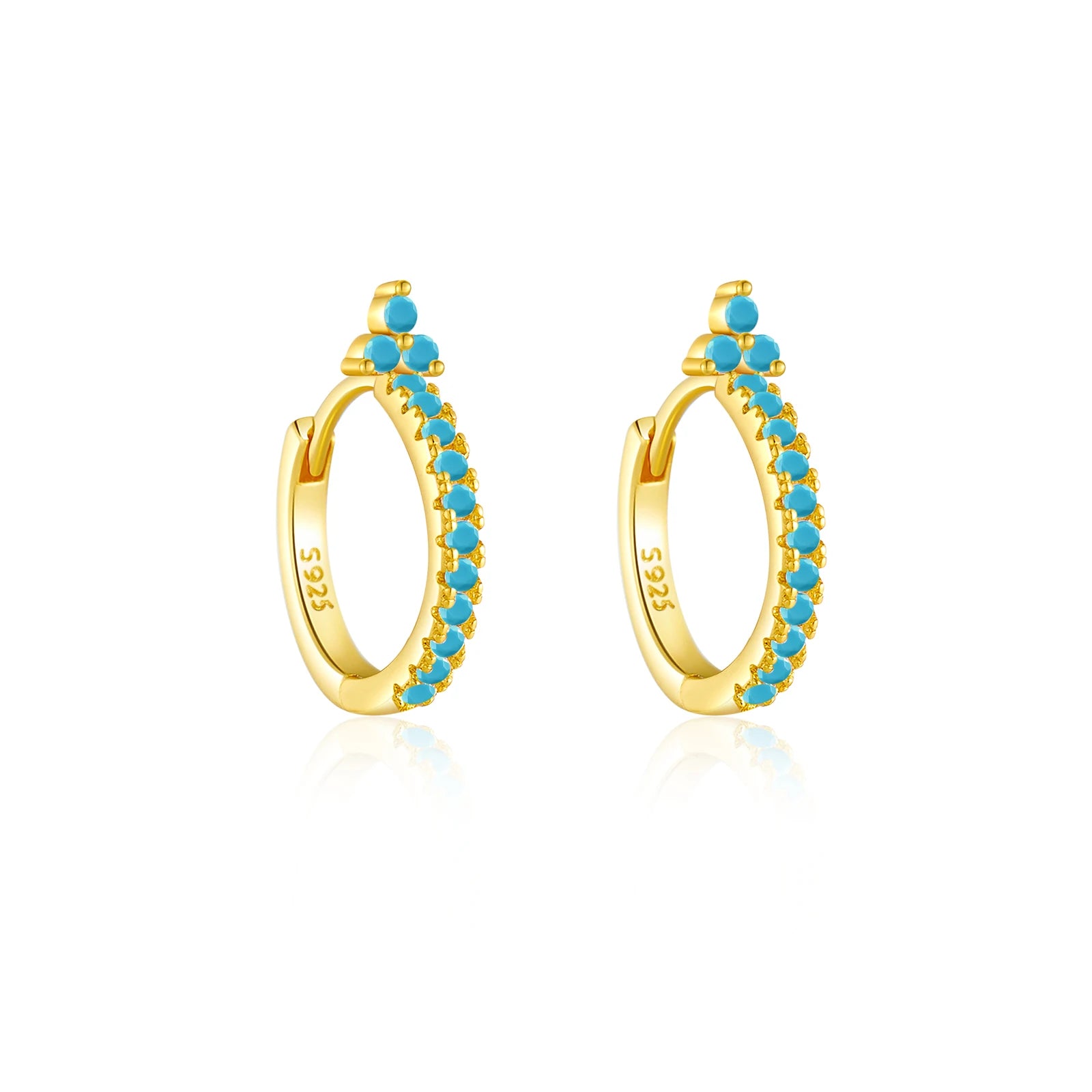 Flower Huggie Hoops