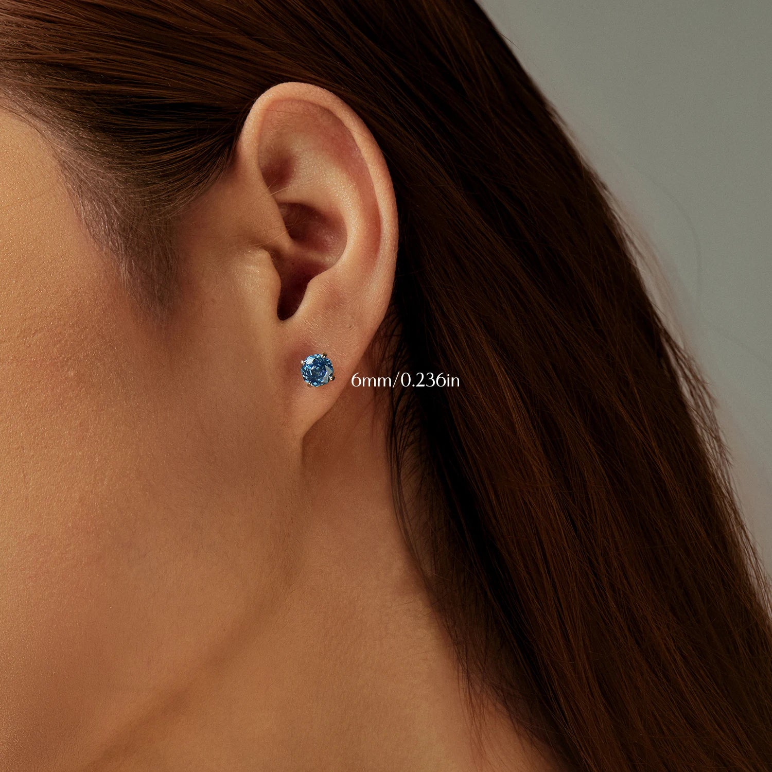 Tanzanite Color Rose Cut Studs