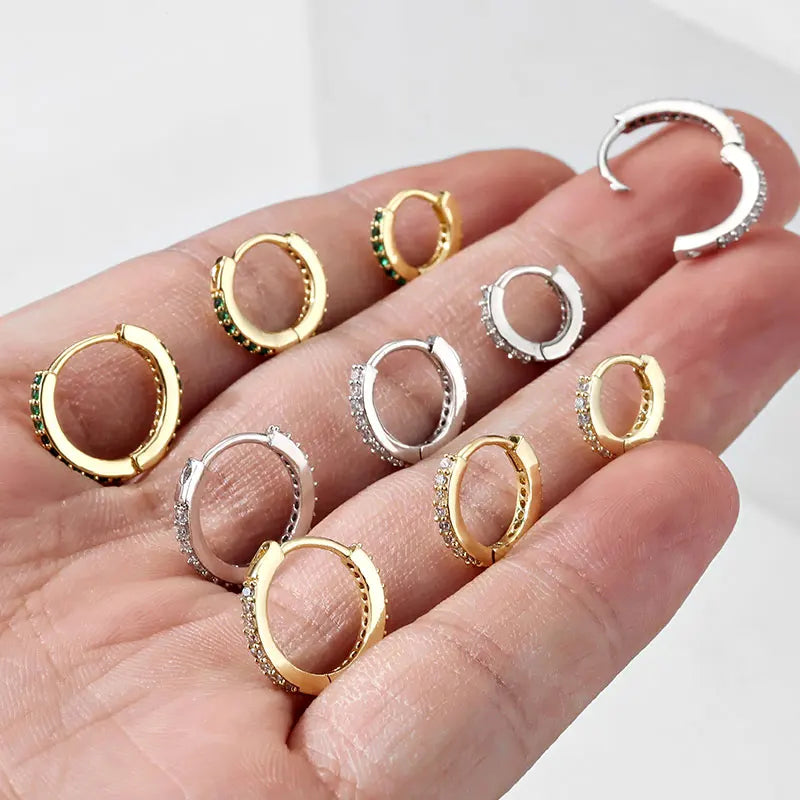 Crystal Zirconia Small Huggie Hoop