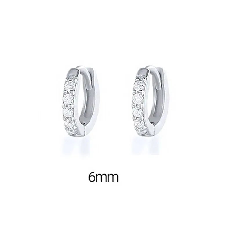 Crystal Zirconia Small Huggie Hoop