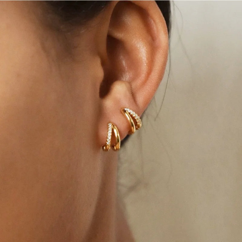 Star Huggie Hoops