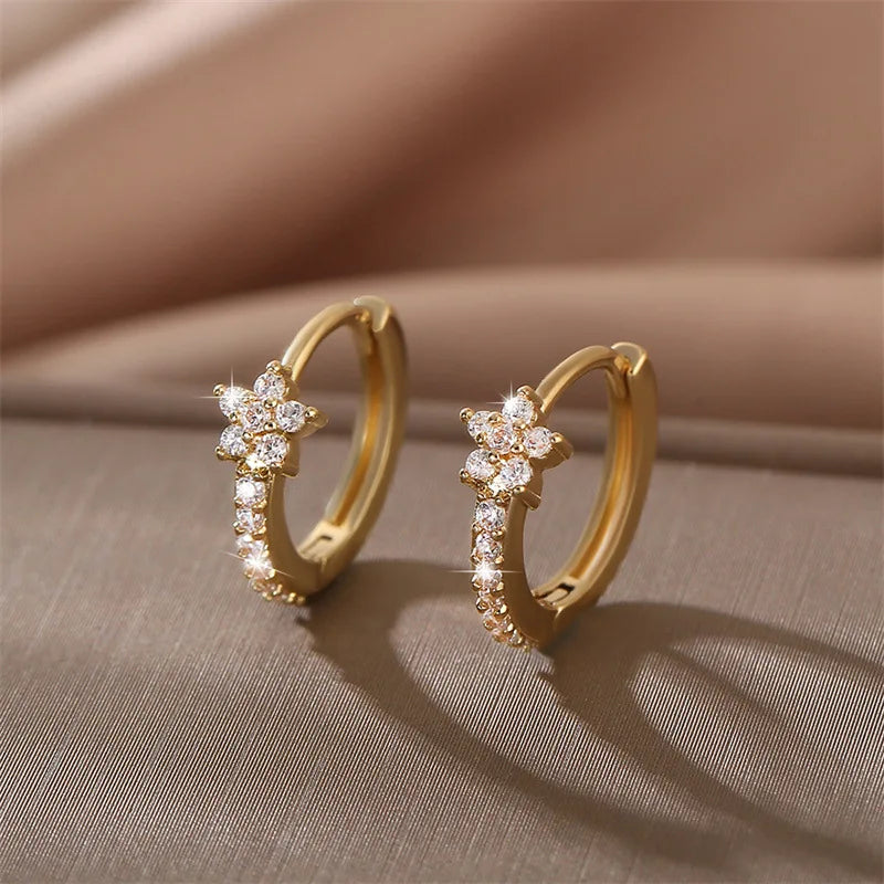 Star Huggie Hoops