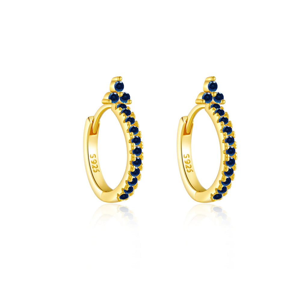 Flower Huggie Hoops
