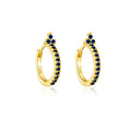 Flower Huggie Hoops