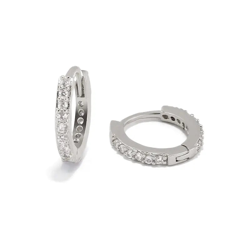 Crystal Zirconia Small Huggie Hoop