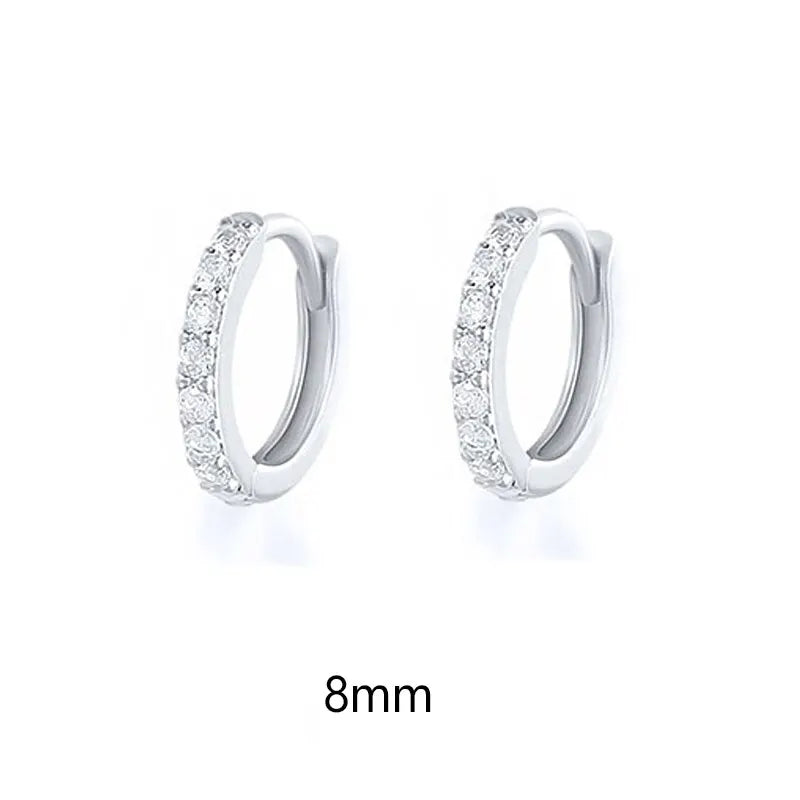 Crystal Zirconia Small Huggie Hoop