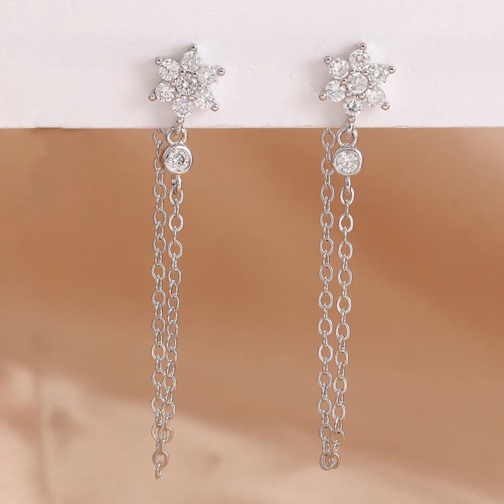 Star Dangle Drop Earrings
