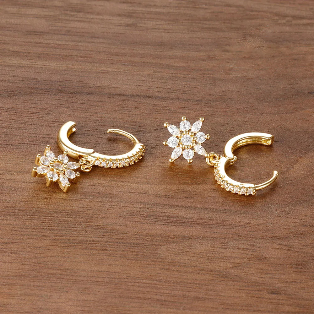 Star Dangle Drop Earrings