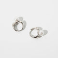 Imitation Pearl Huggie Hoop