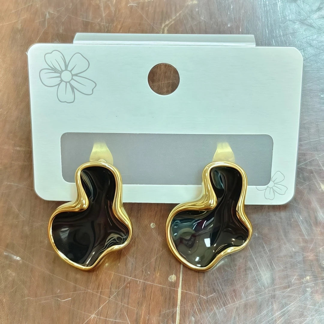 Abstract Cloud Drop Earrings