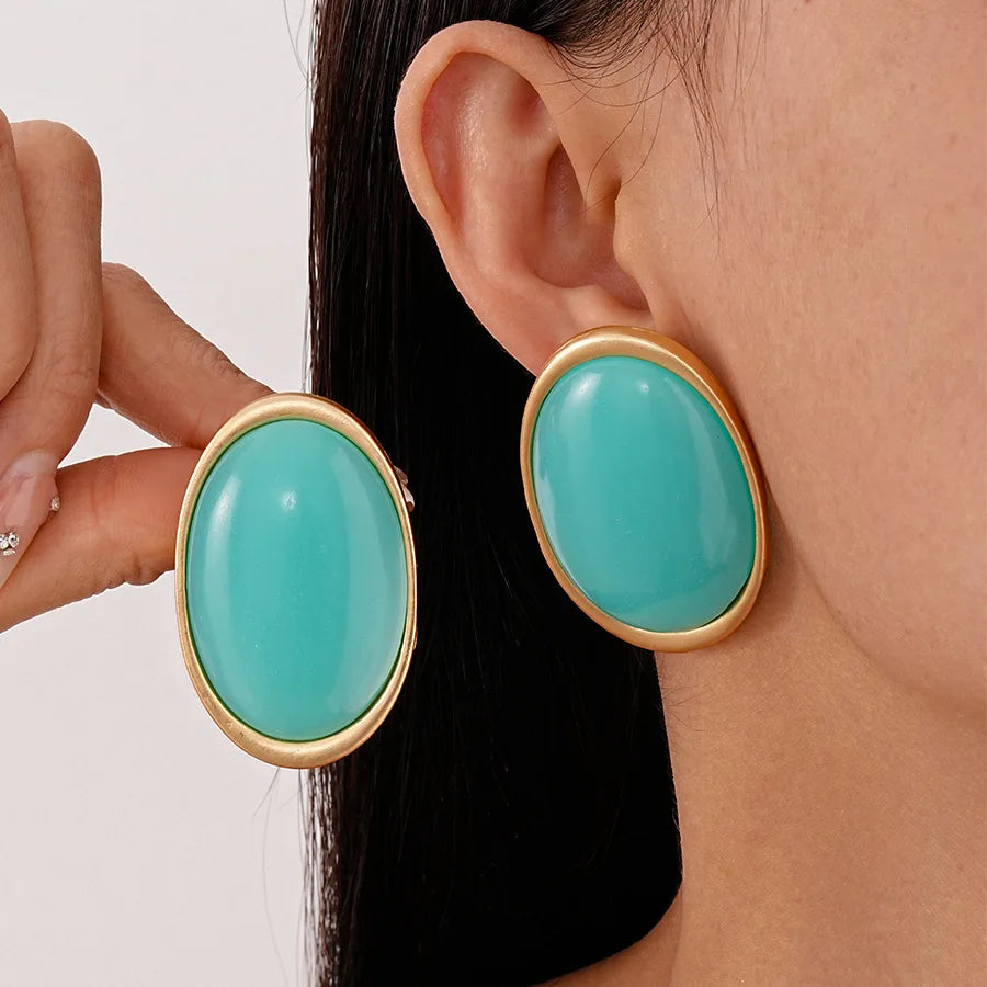 Vintage Red Oval Drop