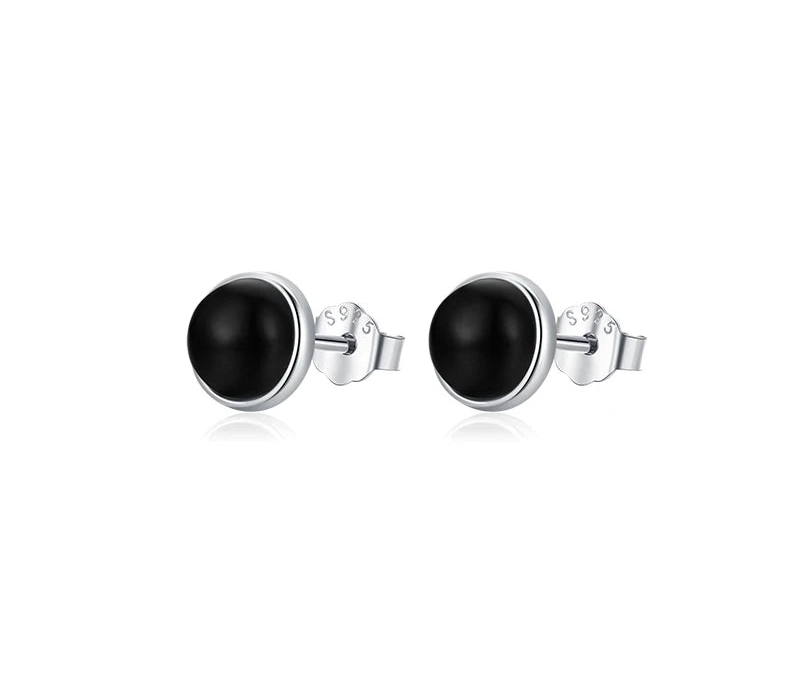 Black Agate Stud