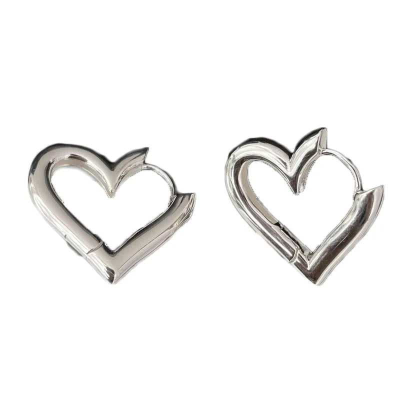Chunky Heart Hoops