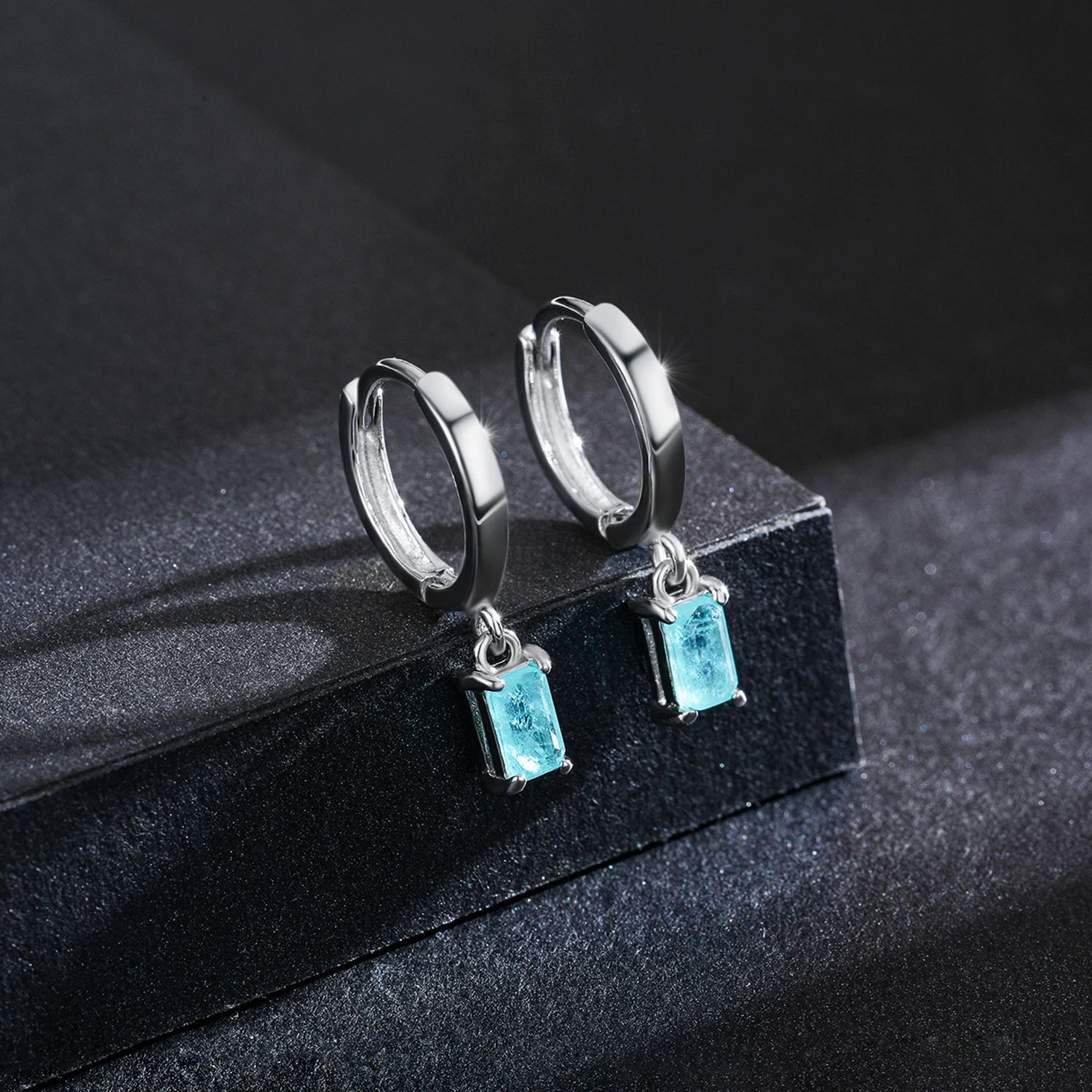 Tourmaline Huggie Hoops