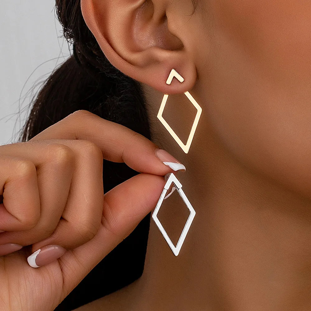 Minimalist Detachable Triangles Studs