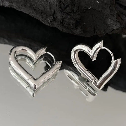 Chunky Heart Hoops