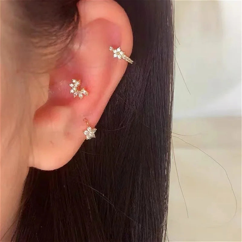 Star Huggie Hoops