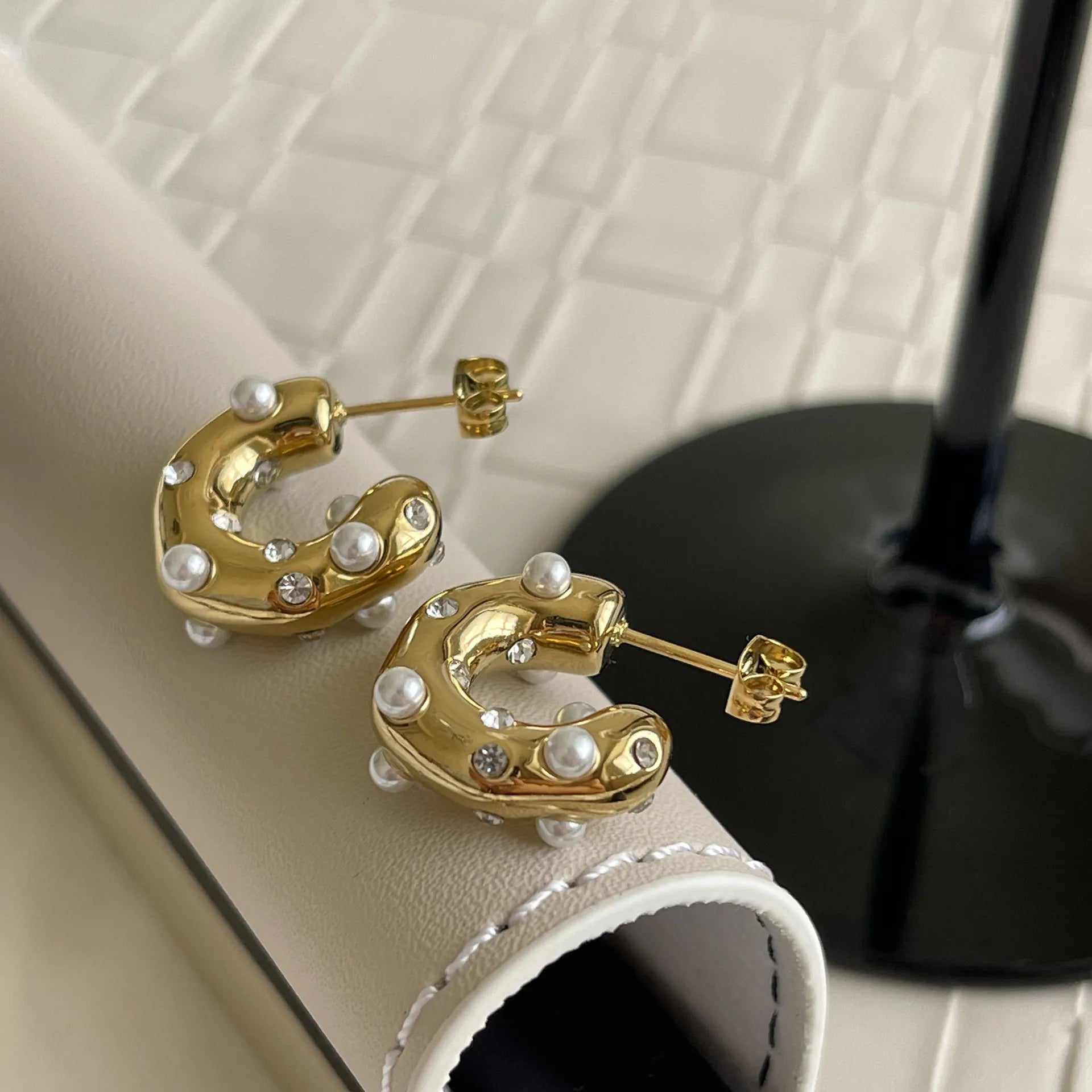 Bedazzled Vintage Hoops