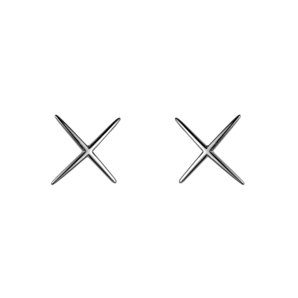 Minimalist X-Shape Stud