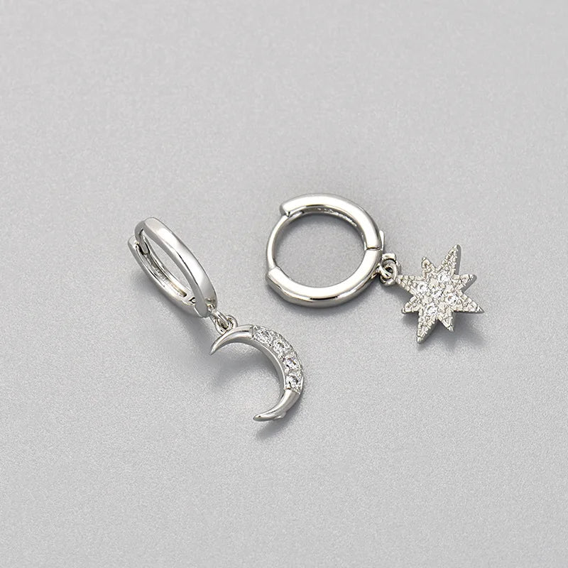 Star Huggie Hoops