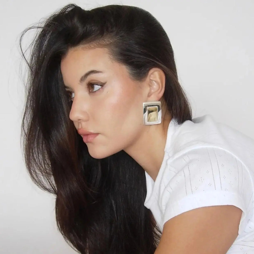 Vintage-Inspired Rectangular Studs