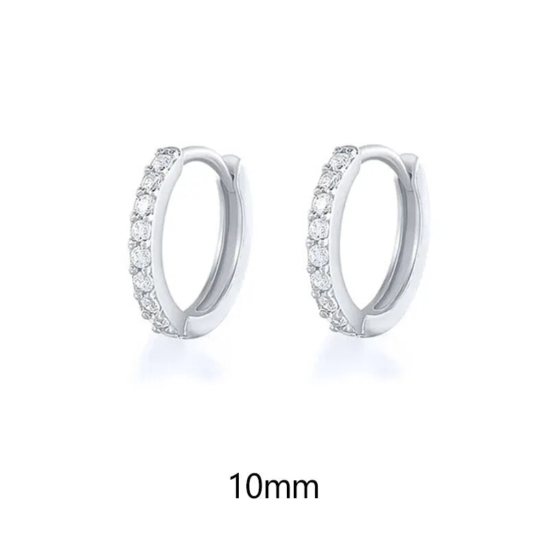Crystal Zirconia Small Huggie Hoop