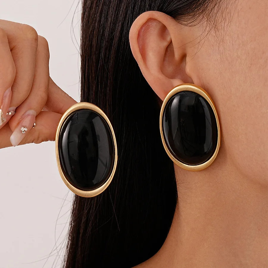 Vintage Red Oval Drop