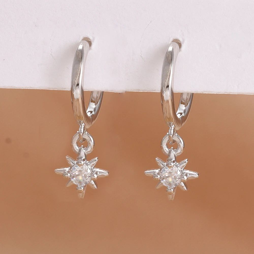 Star Dangle Drop Earrings