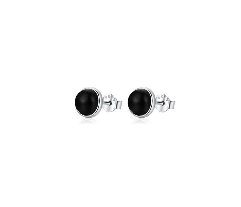 Black Agate Stud