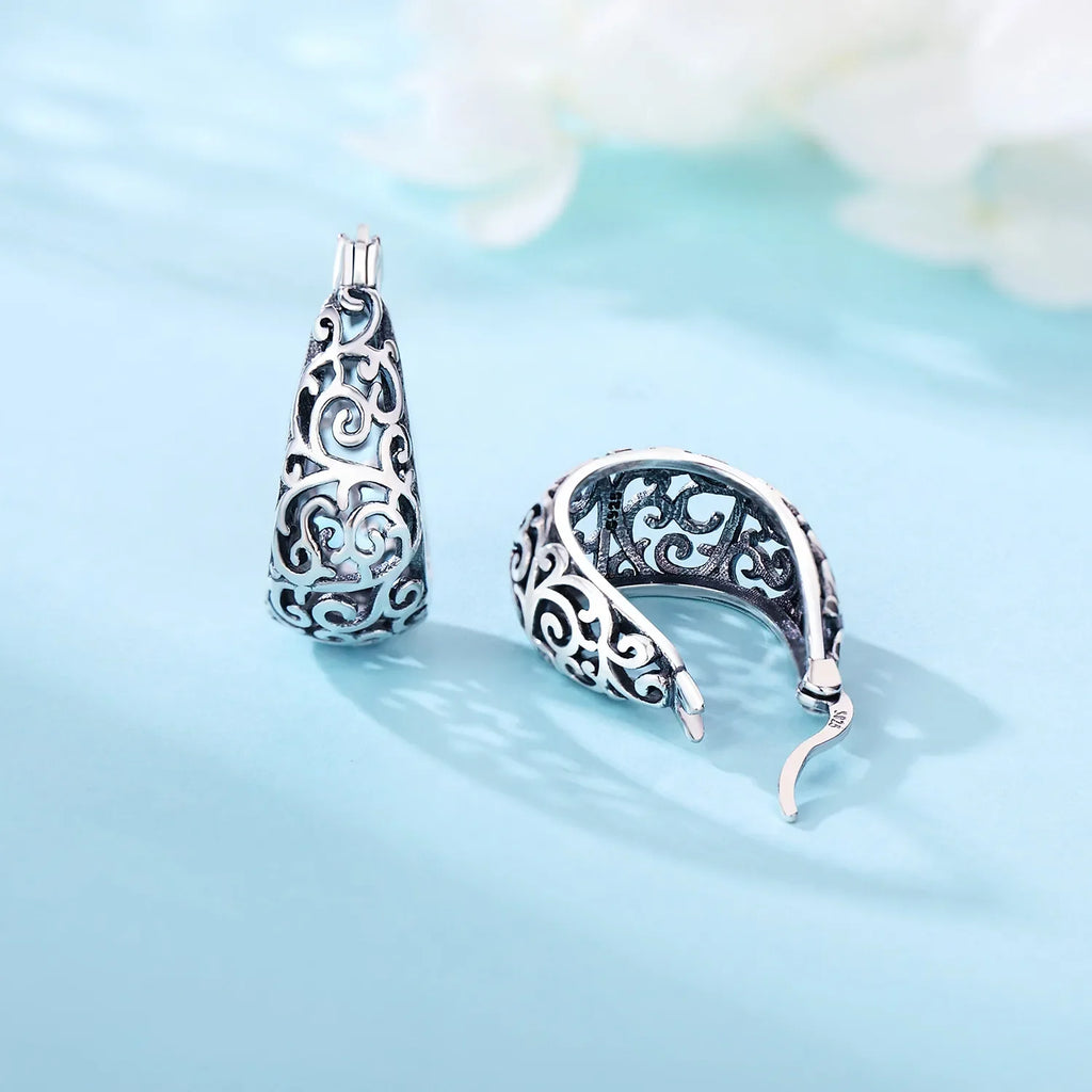 Vintage Vine Hoops